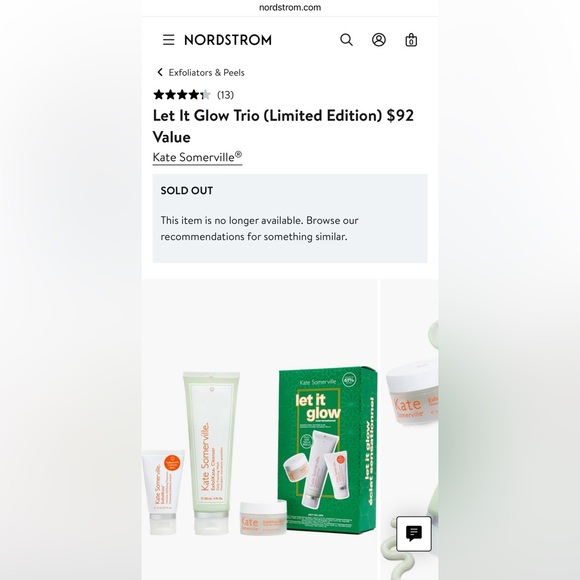 Kate Somerville Let It Glow Trio (Limited Edition) $92 Value NEW IN UNOPENED BOX - Picture 7 of 8